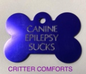 canine epilepsy sucks dog tag